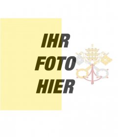 Filtern Sie die Flagge des Vatikans mit Ihrem Hintergrund Foto zu setzen