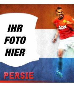 Setzen Sie Ihr Bild neben Robin van Persie, Niederländisch Fußballer