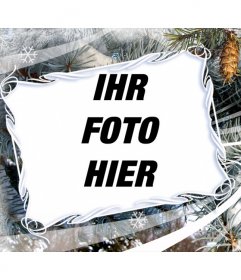 Fotorahmen mit Wintermotive und Weihnachten