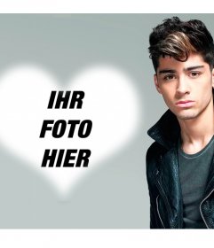 Fotomontage, um das Foto zusammen mit Zayn Malik von One Direction