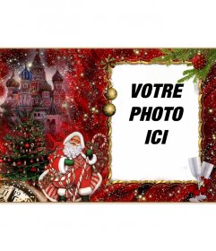 Photomontages élégant de Noël et le Père Noël pour ajouter votre photo