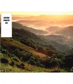 Fond d'écran personnalisable avec votre photo twitter d'un paysage de