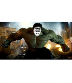 Effet en ligne pour être Hulk dans une scène de film