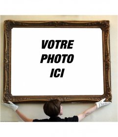 Mettez votre photo en une image d'un musée avec ce montage dans lequel une