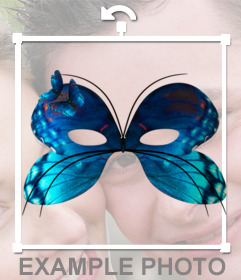 Masque de papillon pour les photos de carnaval