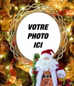 Mettez votre photo sur un arbre de Noël avec le Père Noël