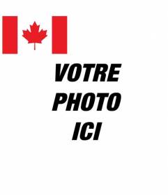 Le drapeau du Canada à votre photo de profil avec ce photomontage libre