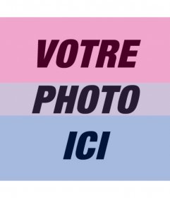 Filtre de drapeau bisexuel ajouter dans vos photos pour