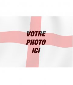 Photomontage avec une photo du drapeau de lAngleterre 