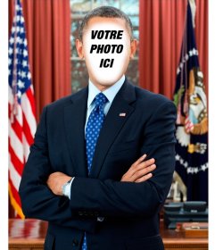 Photomontage de mettre votre photo dans le président américain Barack