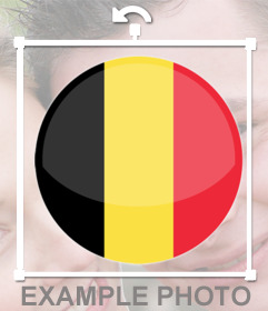Bouton de drapeau de la Belgique pour décorer vos photos pour le soutien 