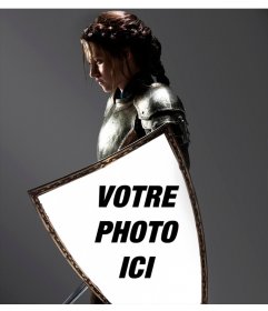 Photomontage avec Kristen Stewart dans Blanche-Neige, incarnée dans son manteau