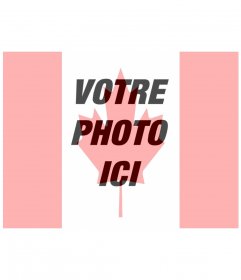Montage photo pour mettre le drapeau du Canada sur votre photo de profil