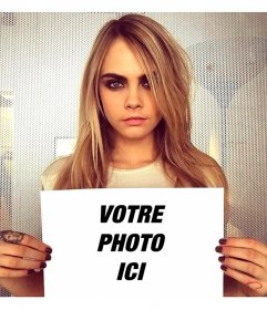 Photomontage avec Cara Delevingne 