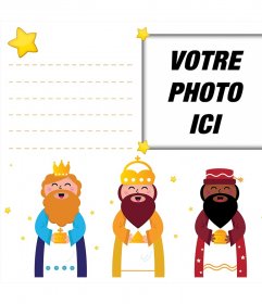 Lettre personnalisable aux Trois Rois