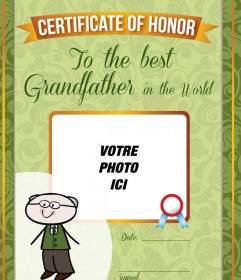 Photomontages gratuit personnalisé pour le meilleur grand-père dans le monde