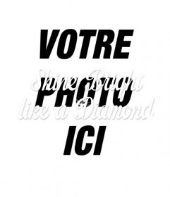 Créer un collage avec la phrase "Bright Shine comme un diamant" de