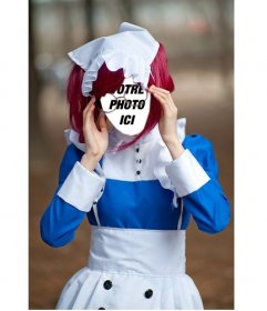 Photomontage dune fille de cosplay de mettre votre visage en ligne 
