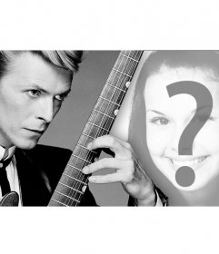 Montage pour votre couverture photo avec le chanteur David Bowie et