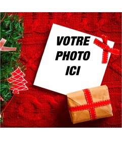 Collage de Noël avec un arbre de 