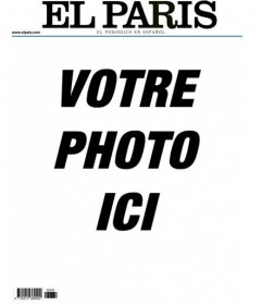 Votre photo dans un cadre imiter la couverture d"un journal appelé Le Paris. Modifier la première page de ce bulletin avec une image que vous avez à monter. Vous pouvez ajouter du texte et à la presse, mais en plaisantant