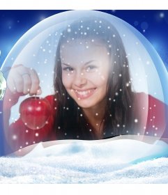 Photomontage de mettre votre photo dans cette boule de cristal 