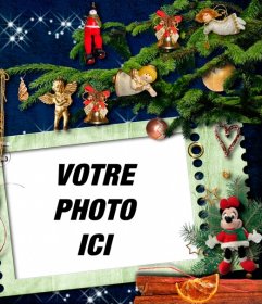 Photomontage de Noël pour décorer votre photo. 