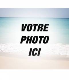 Collage avec une plage de paradis estival pour ajouter un filtre à vos images