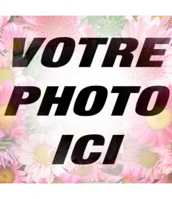 filtre gratuit avec des fleurs pour décorer votre photo de profil 