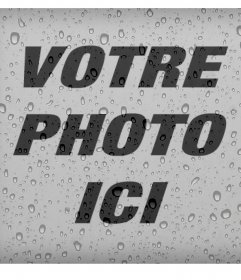 filtrer poids pour vos photos et ajouter des gouttes deau 