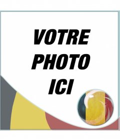 Drapeau de la Belgique à limage du profil des réseaux sociaux. Mettez votre photo à côté du drapeau de la Belgique sous la forme dune sphère.