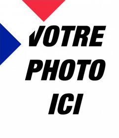 Effet photo avec le drapeau de la France à mettre dans le coin de vos photos 