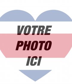 forme de coeur de drapeau Costa Rica comme un filtre pour vos photos 