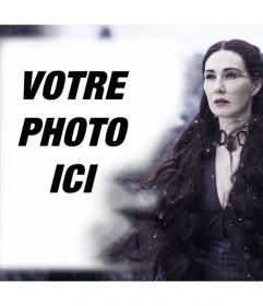 effet gratuit pour votre photo avec Mélisandre de Game of Thrones