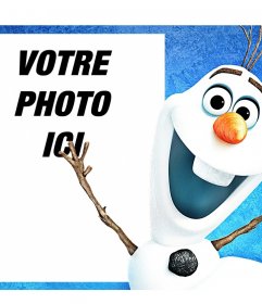 Effet photo à votre photo avec Olaf du film danimation Frozen