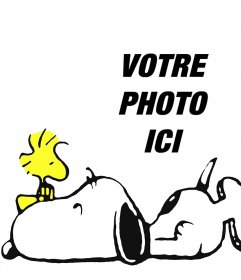 Effet pour modifier avec votre photo et dêtre avec Snoopy et Woodstock