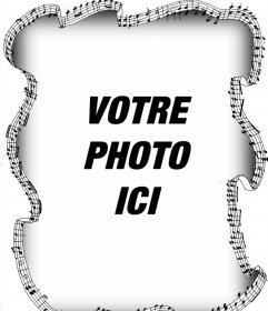 Les notes de musique Picture Frame de mettre votre photo