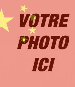 Drapeau de la Chine à mettre sur votre photo