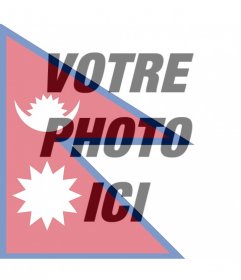 Effet photo de drapeau du Népal pour votre photo de Free filtre du drapeau du Népal à mettre sur votre photo. En ligne effet parfait pour votre photo de profil Facebook de photos