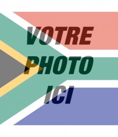 Effet photo du drapeau sud-africain pour votre photo