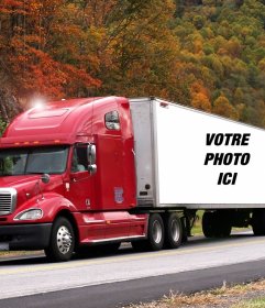 Effet photo dun camion de mettre votre photo