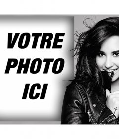 Effet photo avec la chanteuse Demi Lovato pour télécharger votre photo
