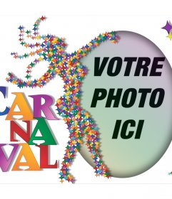 Effet coloré pour célébrer Carnaval avec votre photo et pour leffet photo