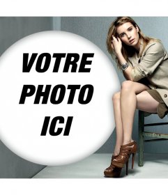 Effet photo avec lactrice Emma Roberts pour télécharger votre photo 