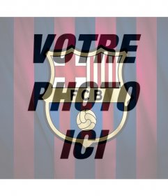Effet photo du bouclier FC Barcelone pour votre photo 