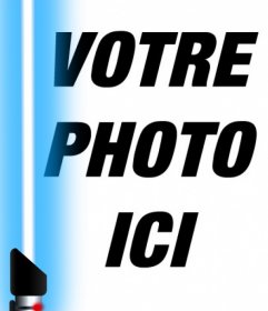 Effet de Photo du sabre laser bleu de Star Wars à votre photo