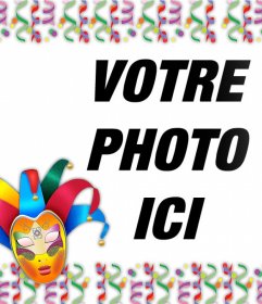 Effet photo pour célébrer Carnaval télécharger votre photo 