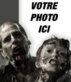 Photomontage de terreur avec des zombies avec votre photo