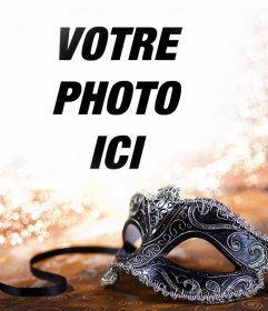 Effet photo originale avec un masque pour leffet de Photo Carnaval pour célébrer