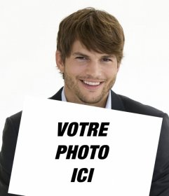 Créer un photomontage avec Ashton Kutcher tenant une photo de vous